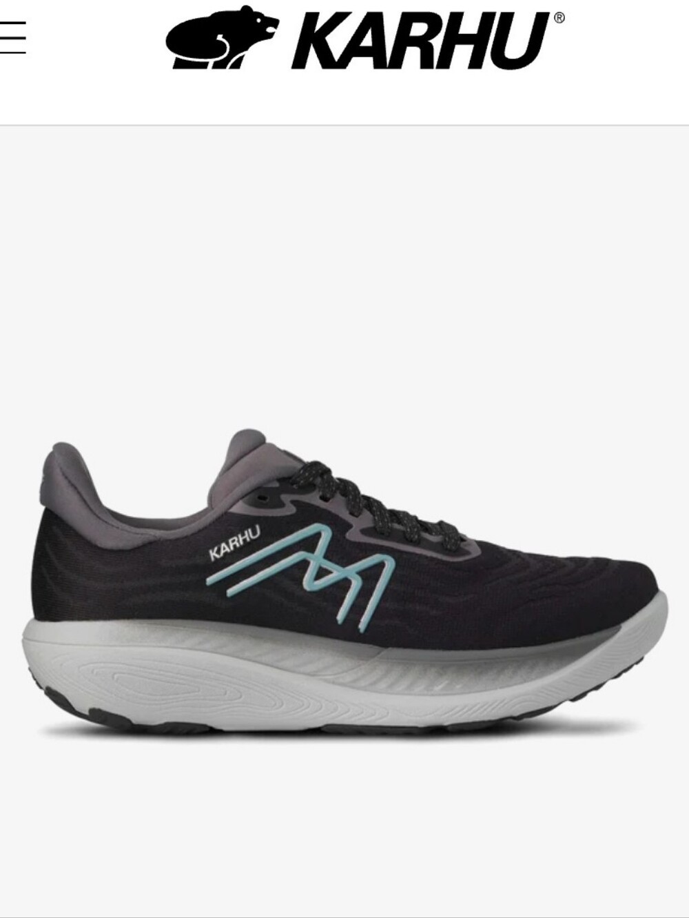 Karhu Women's Ikoni 3.0 Running Shoe - Black & Stone Blue